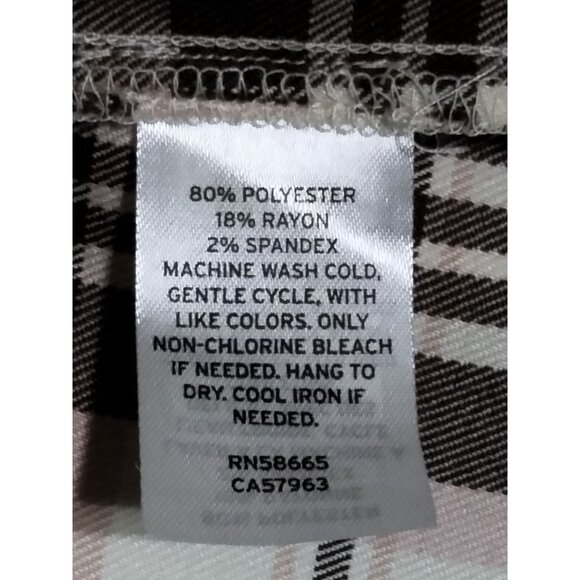 BP Plaid Adjustable Spaghetti Strap Dress With Front Split & Back Zip Size 2X - Picture 12 of 12